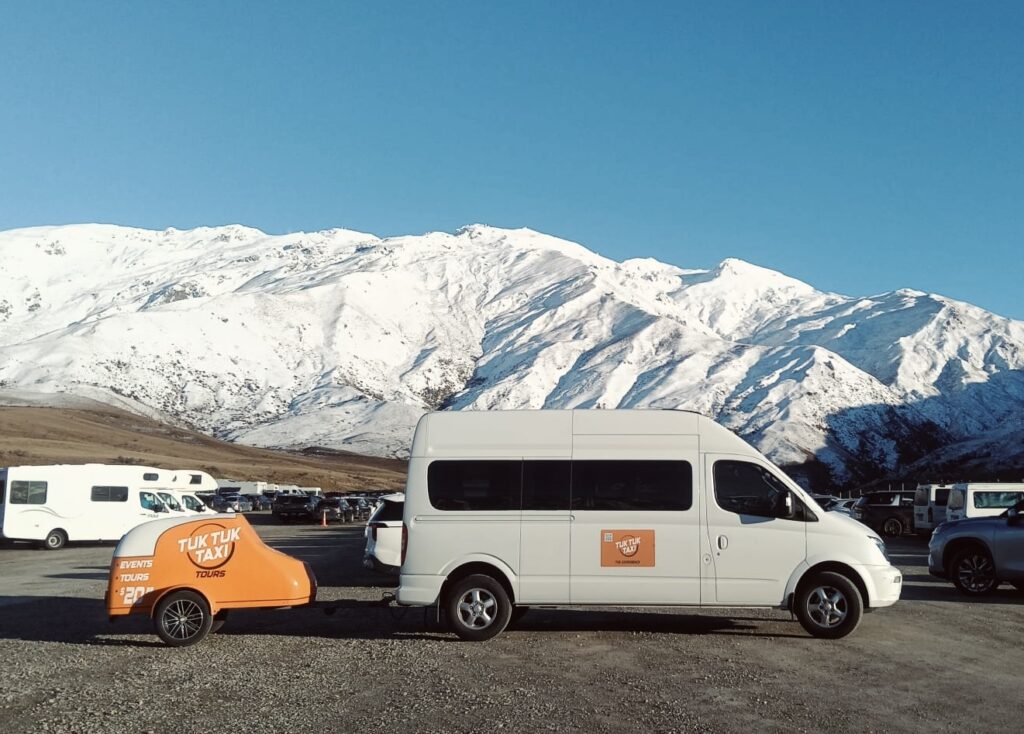 Tuk Tuk Taxi Wanaka ski field transport
